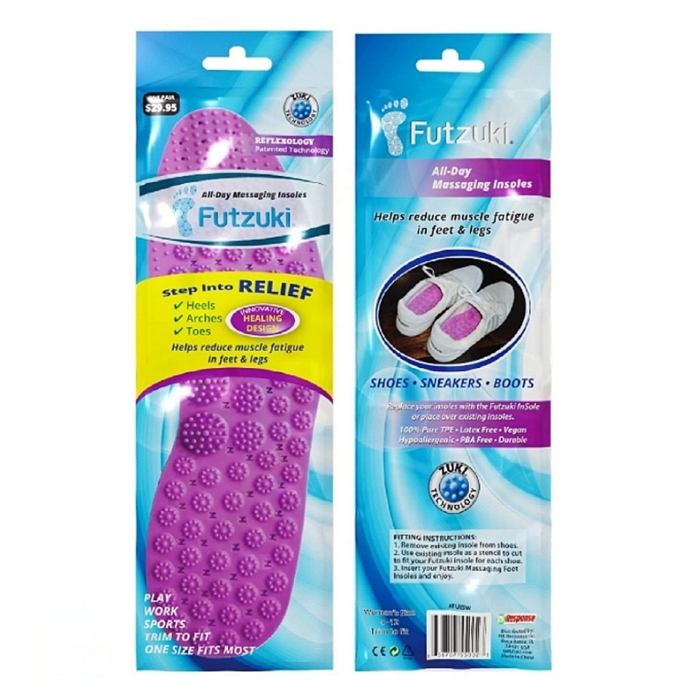 🆓️ W/ $55 Purchase! 💜 Futzuki Massaging Shoe Insoles ~ NWT